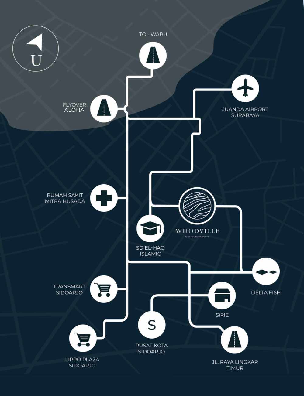 map woodville a